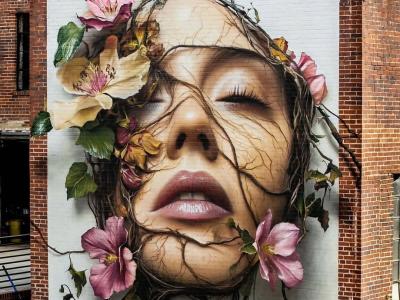 Inner Bloom — Street art by JEKS One in Lexington