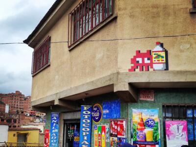 POTI_21, Space Invader on Calle Chayanta — Street art by Invader in Potosí