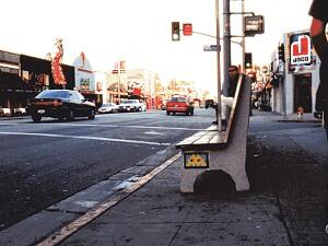 LA_40, Space Invader on Melrose Avenue — Street art by Invader in Los Angeles