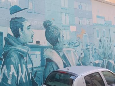 Le Barrio, the Panier Crowd by Difuz — Street art by Difuz in Marseille