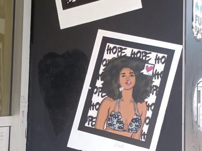 Love, Hope, Joy by Nat at Art — Street art by Nat at Art in Berlin