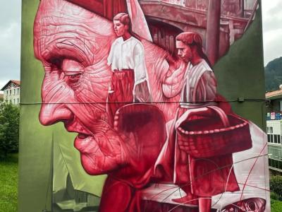 The Depths of Memory — Street art by Sabotaje al Montaje in Ondarroa