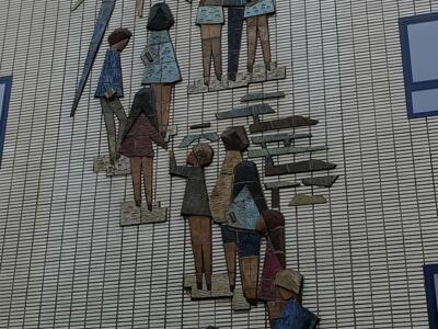 The Climb Towards the Sun by Weber — Street art by Weber in Bruxelles