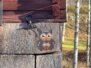 LAP_05, Space Invader near Älvsbyn — Street art by Invader in Älvsbyn