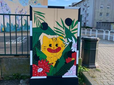 Face to Face — Street art by Organe K in Bischheim