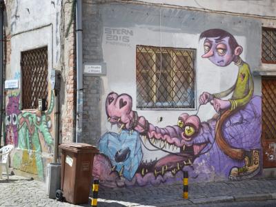 La maison au crocodile — Street art de Stern à Plovdiv