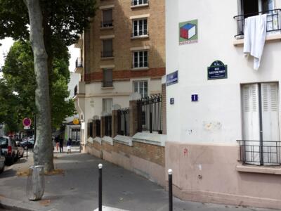 PA_649, Space Invader on 13 Rue David d'Angers — Street art by Invader in Paris