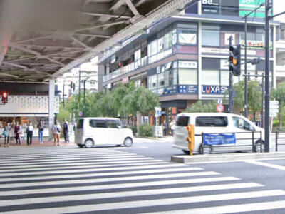 TK_76, Space Invader on Yamate-Dori Ave. — Street art by Invader in Tokyo