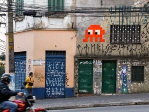 SP_24, Space Invader de Rua Oscar Freire — Street art de Invader à São Paulo