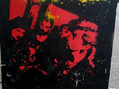 Rancid au pochoir par Kusek — Street art de Kusek à Reims