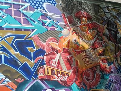 Wildstyle au renard et au train — Street art à Berlin