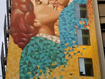 Le baiser par Mr Dheo et Pariz One — Street art de MrDheo, Pariz One à Lisboa
