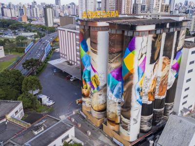 Cycles — Street art by Eduardo Kobra in Curitiba