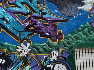 Laputa, the Soot Sprites and the Top-Hat Dandy — Street art in Bétheny