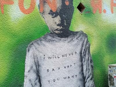 I will never say what you want to hear, L.E.T. — Street art de L.E.T. à Köln