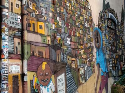 Undartground favela wall — Street art in Marseille