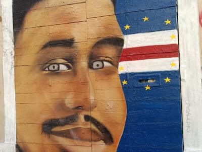 Hommage à Davidson au drapeau du Cap-Vert — Street art à Marseille