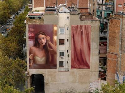 End of the Show — Street art by Elisa Capdevila in Barcelona