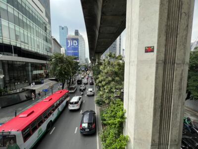 BGK_10, Space Invader on Na Na Intersection — Street art by Invader in Bangkok