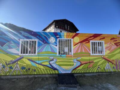 In Between — Street art by Loks Can in Flumet