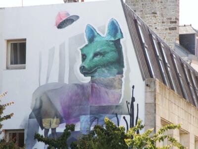 Fox — Street art by Onsept in Saint-Brieuc