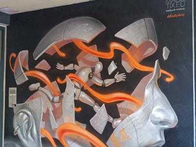 Shattered Face by Dendyden — Street art by Dendyden in Berlin