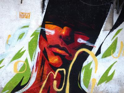 Rabbit My Life — Florentin — Street art by UNTAY in Tel Aviv-Yafo