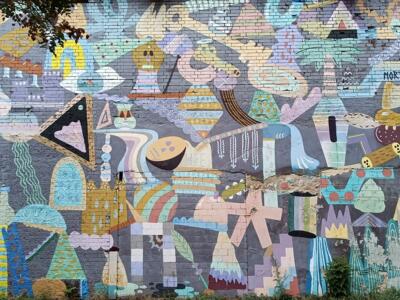 Fuerza Cósmica, wall of a thousand shapes — Street art in Köln