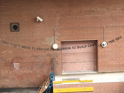 You Don't Need Planning Permission — Street art by Banksy in Bristol