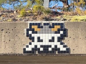 LAP_29, Space Invader on the Arctic Circle — Street art by Invader in Jokkmokk