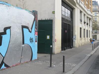 PA_448, Space Invader on 78 Quai de Jemmapes — Street art by Invader in Paris