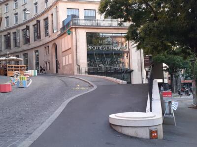 LSN_02, Space Invader on Rue Centrale 2 — Street art by Invader in Lausanne