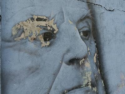 Portrait Hommage à José Hermano — Street art à Lisbon