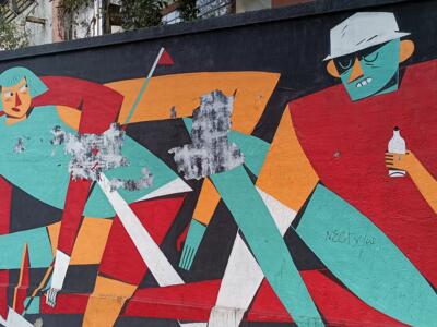 Figures cubistes par Guapo Sapo — Street art de Guapo Sapo à Köln