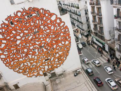 Bilad Al Khayr — Street art by eL Seed in Alger