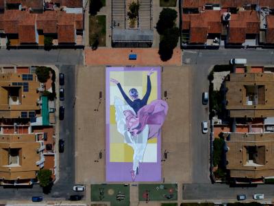 Aire — Street art by Sbah in San Javier