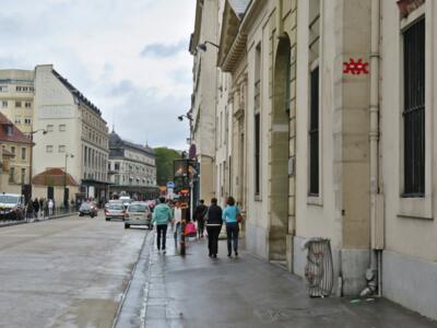 PA_345, Space Invader on 95 Rue de Sèvres — Street art by Invader in Paris