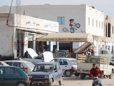 DJBA_30, Space Invader in Houmt Souk — Street art by Invader in Houmt Souk