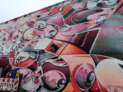 Fresque du B8-Center par How & Nosm — Street art de How & Nosm à Düsseldorf