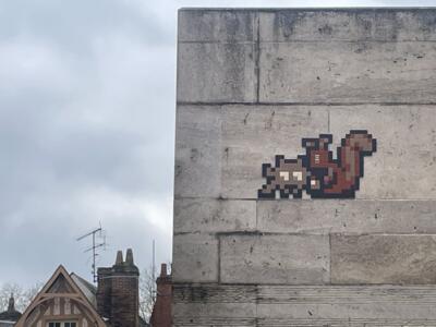 ORLN_11, Space Invader on 45 Rue de la Charpenterie — Street art by Invader in Orléans