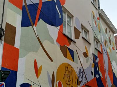 Geometric Composition by Hell'o Monsters — Street art by Hell'o Monsters in Bruxelles