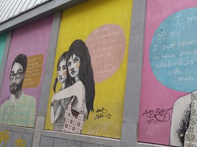 LGBTQI Voices by Fotini Tikkou — Street art by Fotini Tikkou in Bruxelles