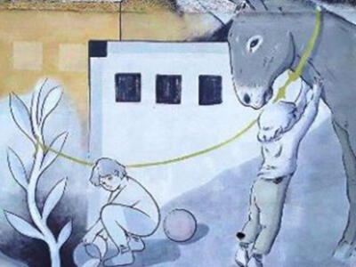 Terremoto e ricostruzione — Street art de Alleg à Aielli Stazione