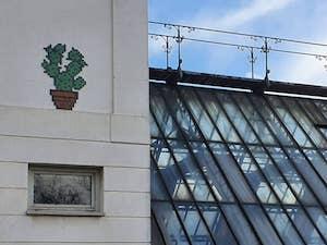 LJU_41, Space Invader on Cesta 27. Aprila 2 — Street art by Invader in Ljubljana