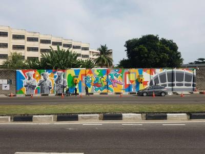 Eko Tag, fresque de Lagos — Street art de Osa Seven à Lagos