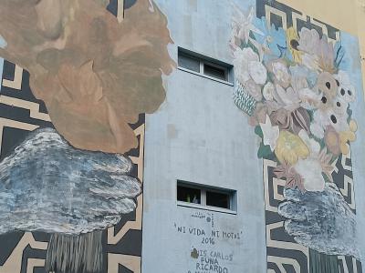 Ni Vida ni Morte — Fleurs et Labyrinthe — Street art à Lisbon