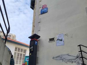 BAB_03, Space Invader de la rue de Larralde — Street art de Invader à Biarritz