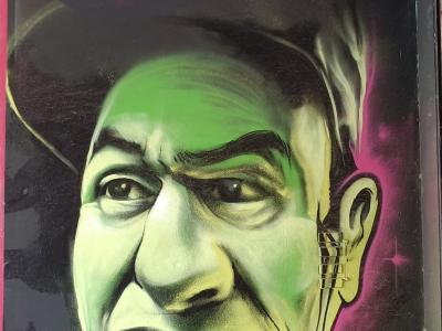 Acid Green Portrait by Scobe — Street art by Scobe in Berlin