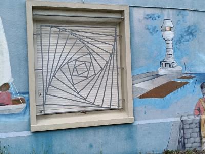 Maritime Trompe-l'oeil Scene — Street art in Rezé