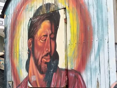 Roulotte au berger et à l'agneau — Street art à Düsseldorf